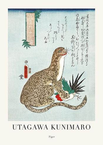 Póster Tiger By Utagawa Kunimaro