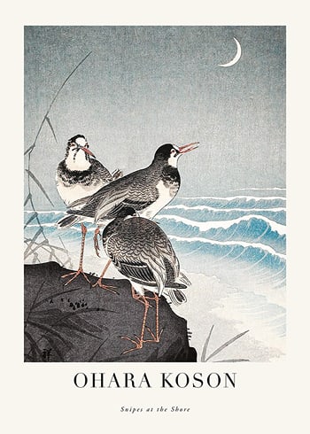 Affiche Snipes At The Shore By Ohara Koson