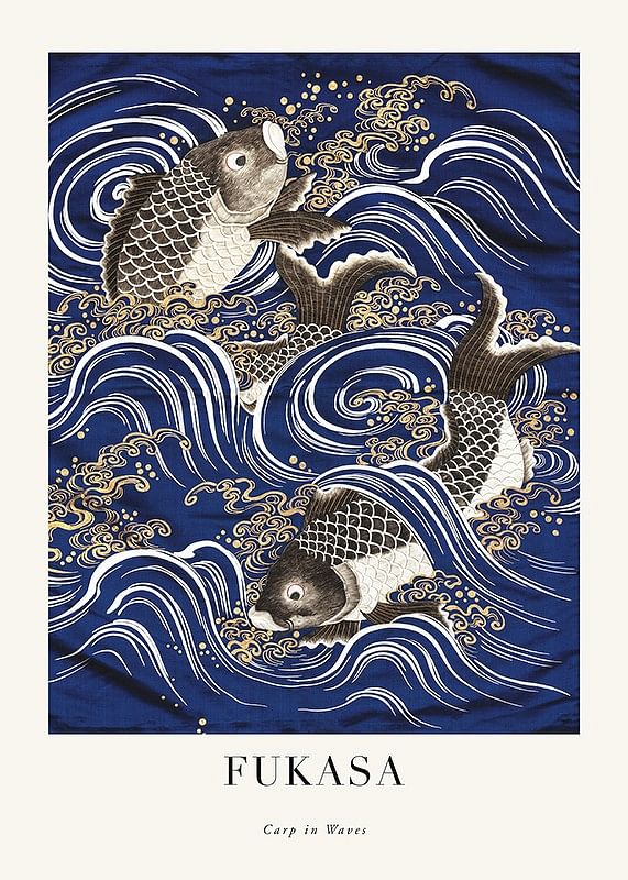Carp In Waves Fukasa-12