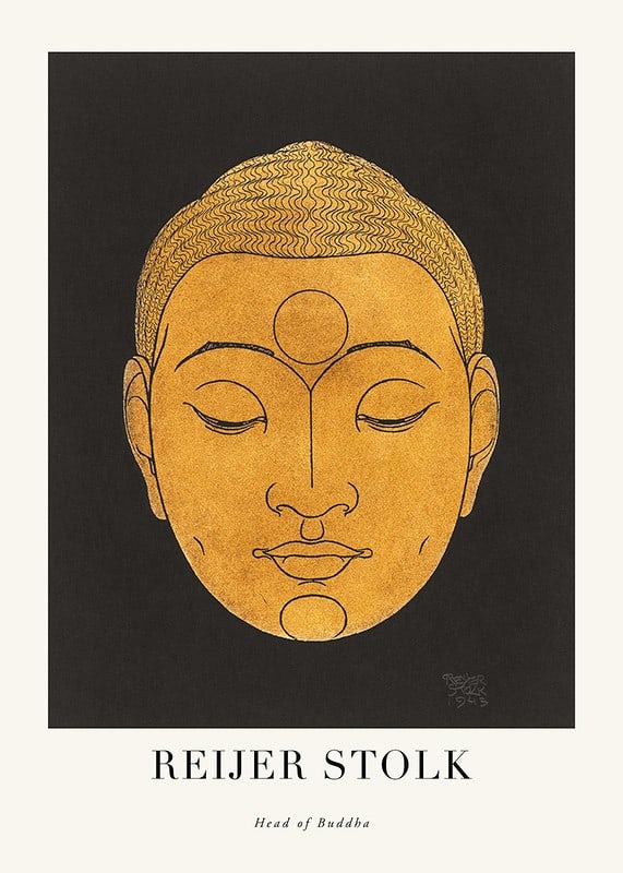 Plakāts Head Of Buddha By Reijer Stolk