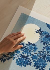 Blossoming Cherry On A Moonlit Night By Ohara Koson -3