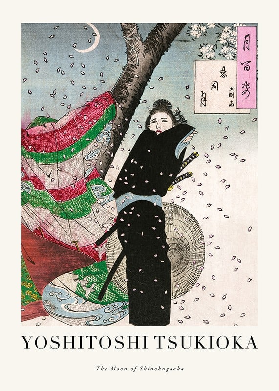 Plakāts The Moon Of Shinobugaoka By Yoshitoshi Tsukioka