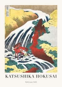 Yoshitsune Falls By Katsushika Hokusai-1