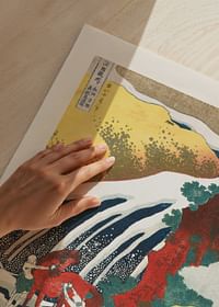 Yoshitsune Falls By Katsushika Hokusai-3