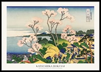 Japanese landscape with cherry blossoms and Fuji, pastel colors-0