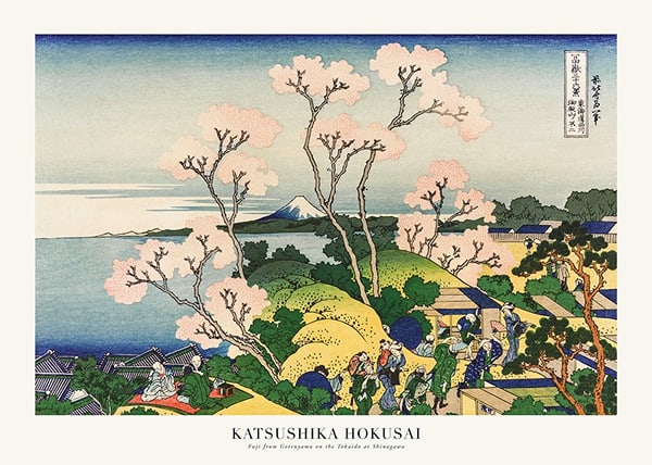 Plakāts Fuji From Gotenyama On The Tōkaidō At Shinagawa By Katsushika Hokusai  