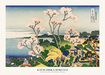 Poster Fuji From Gotenyama On The Tōkaidō At Shinagawa By Katsushika Hokusai  