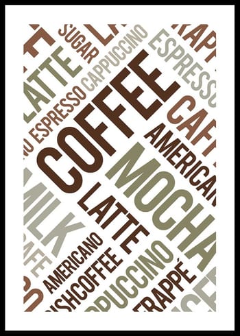 Poster Coffee Typography