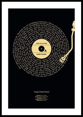 Poster Sweet Child O Mine Vinyl By Guns N Roses