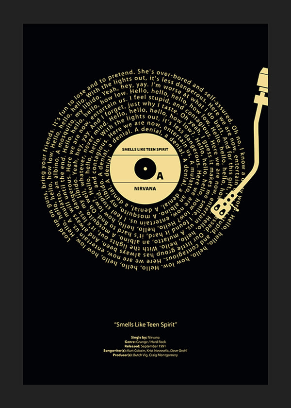 Plakāts Smells Like Teen Spirit Vinyl By Nirvana