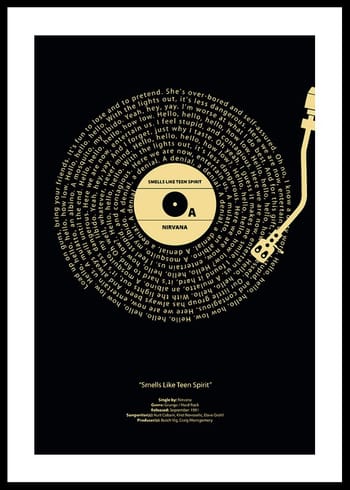 Poster Smells Like Teen Spirit Vinyl By Nirvana