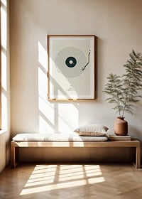 Graphic illustration of a vinyl record with Adele's lyrics-8