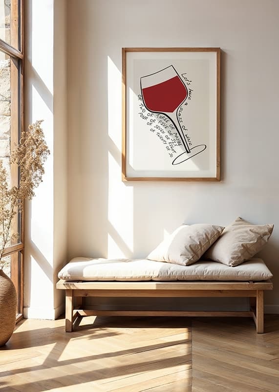 Plakāts Lets Have A Glass Of Wine crossfade