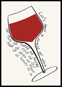 Illustrated wine glass with red drink and handwritten English text-6