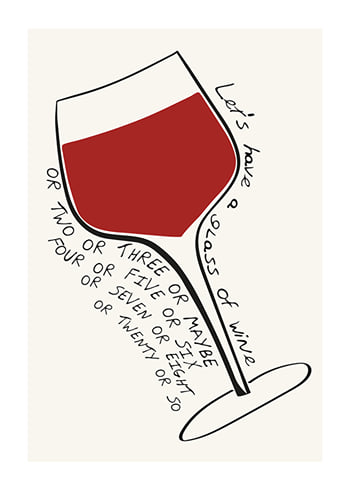 Affiche Lets Have A Glass Of Wine