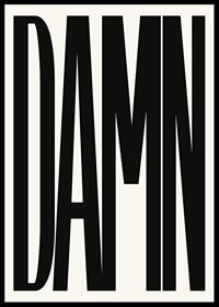 Graphic text with the word DAMN in black capital letters-6
