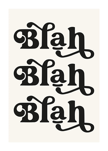 Poster Blah Blah Blah