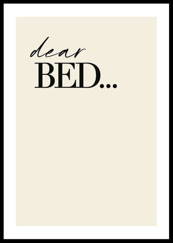Poster Dear Bed