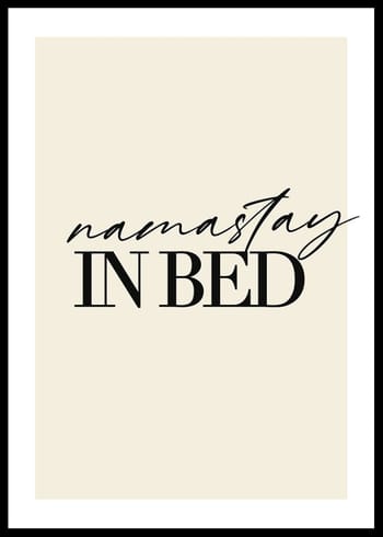 Poster Namastay In Bed No3