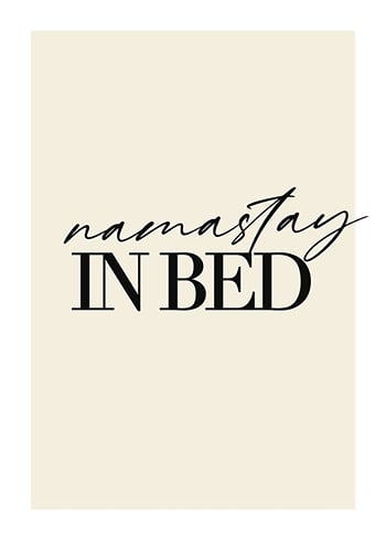 Poster Namastay In Bed No3