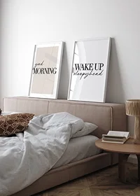 Typography with the text good morning on beige background-2