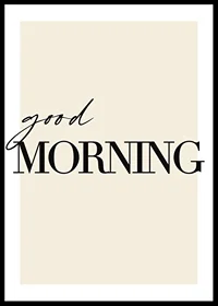 Typography with the text good morning on beige background-0
