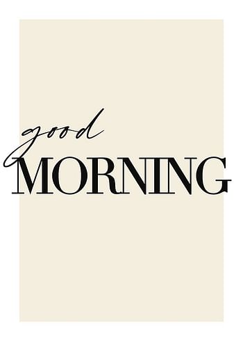Poster Good Morning No2