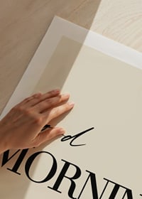 Typography with the text good morning on beige background-3