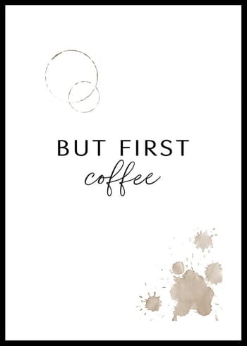 Poster But First Coffee No3