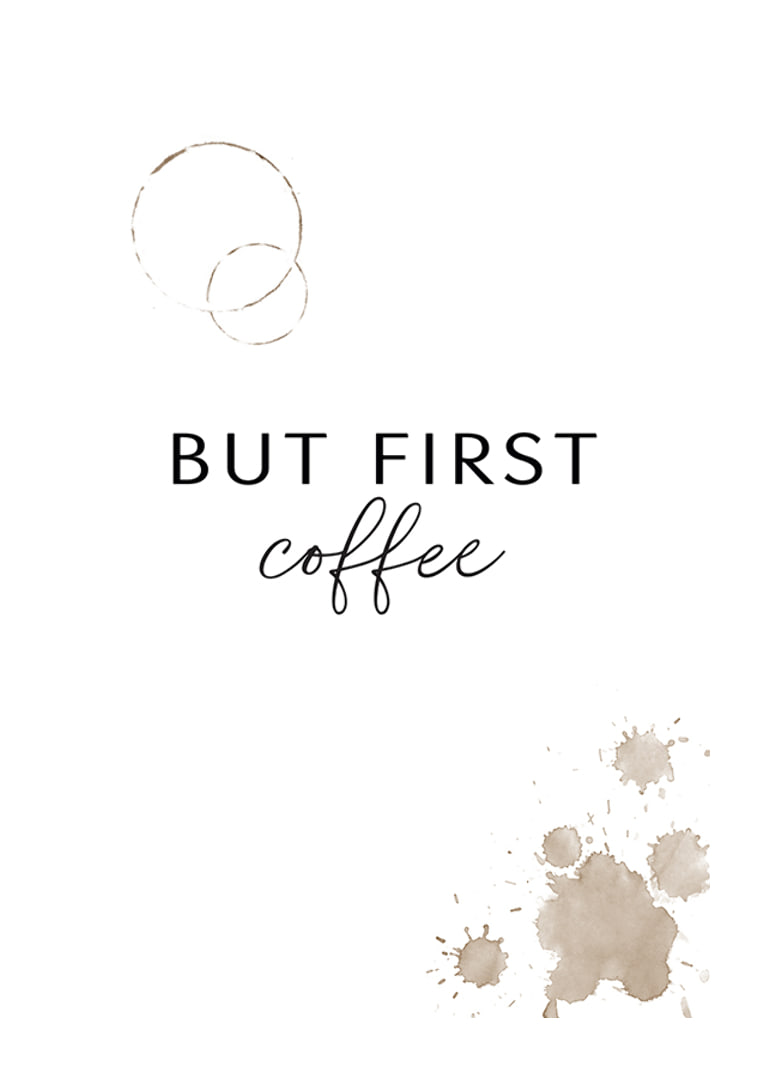 Text quote in black with coffee stains on white background-12