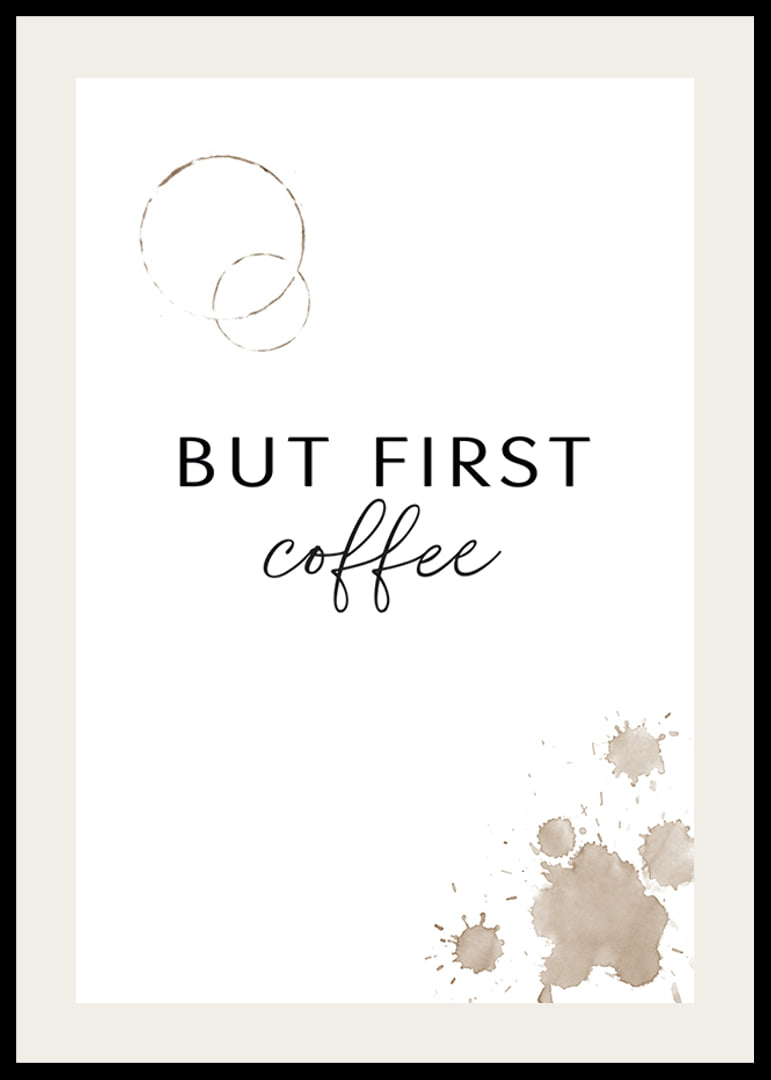 Text quote in black with coffee stains on white background-12