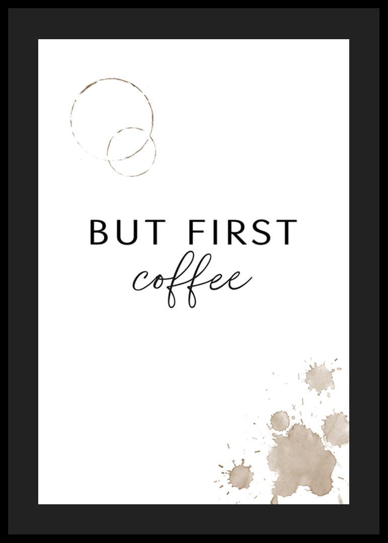 Text quote in black with coffee stains on white background-12