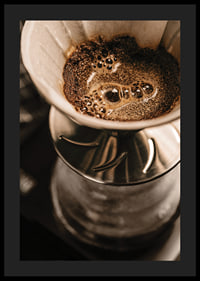 Close-up of coffee maker with filter in brown shades-4
