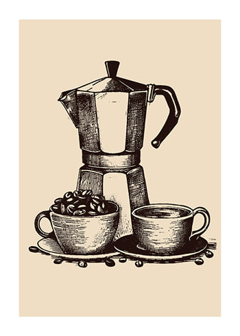 Affiche Old Italian Coffee Maker