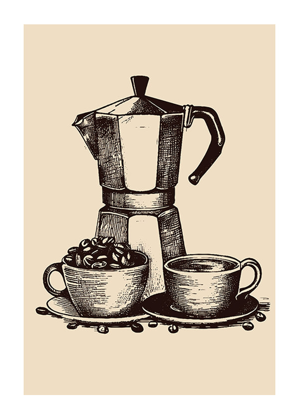 Plakāts Old Italian Coffee Maker