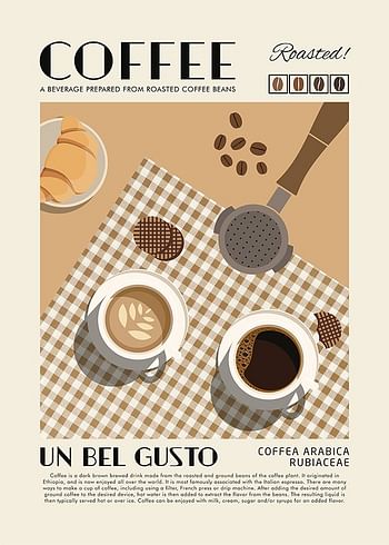 Poster Coffee Un Bel Gusto