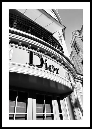 Poster Dior Store B&W