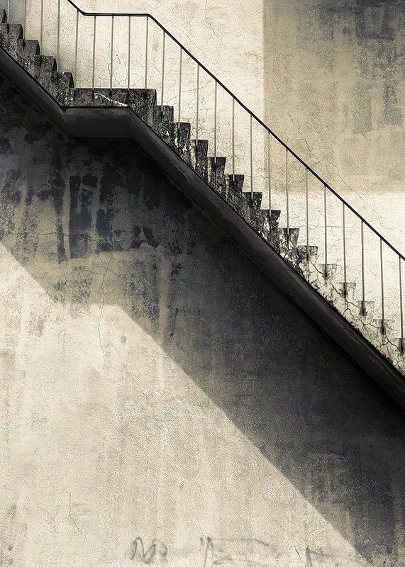 Concrete Stairs And Wall-12