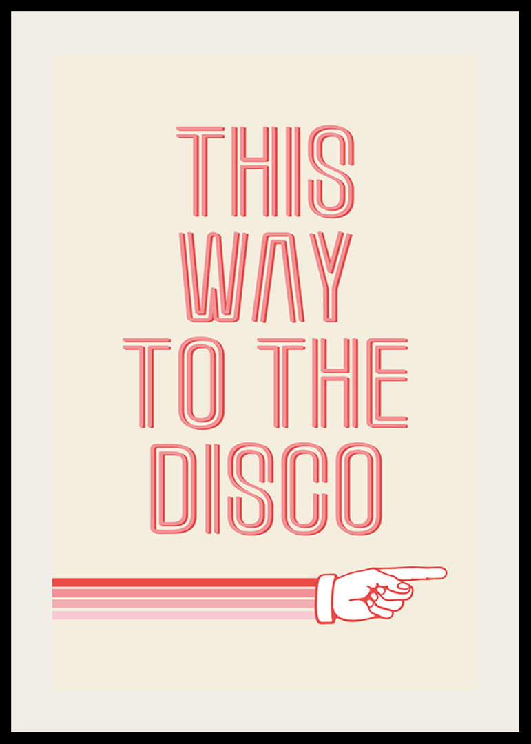 Graphic text illustration with pink text and hand pointing-12