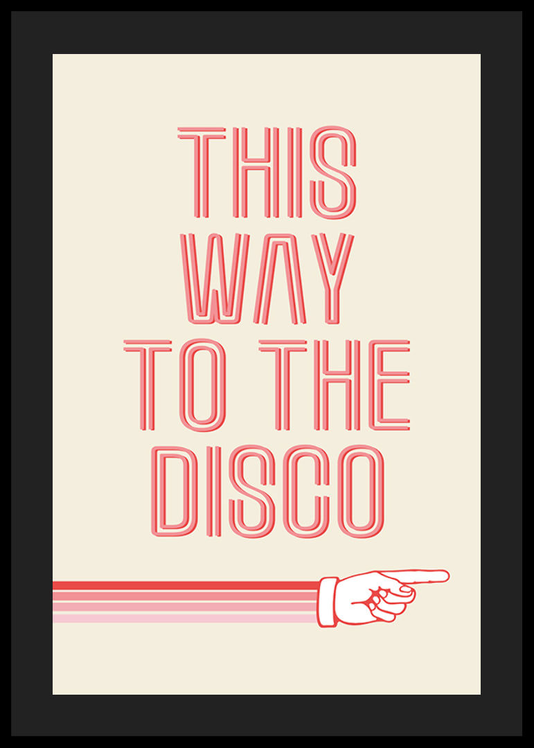 Graphic text illustration with pink text and hand pointing-12
