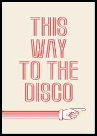 Graphic text illustration with pink text and hand pointing-6