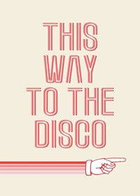 Graphic text illustration with pink text and hand pointing-7