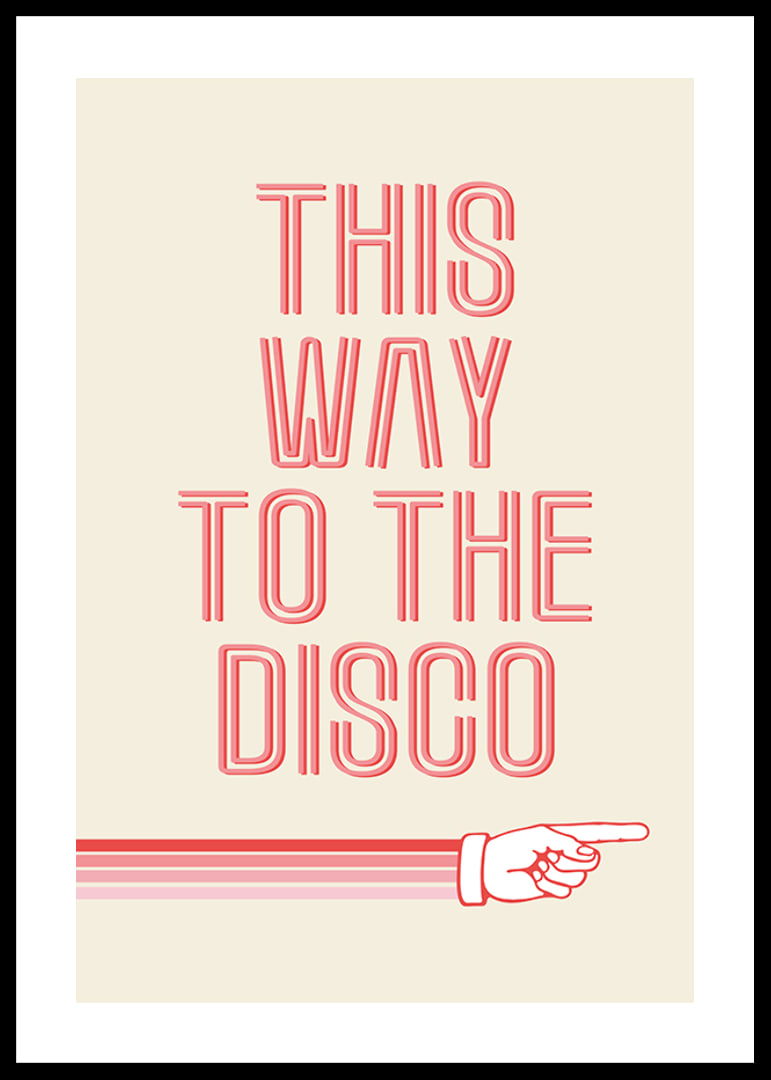 Graphic text illustration with pink text and hand pointing-12