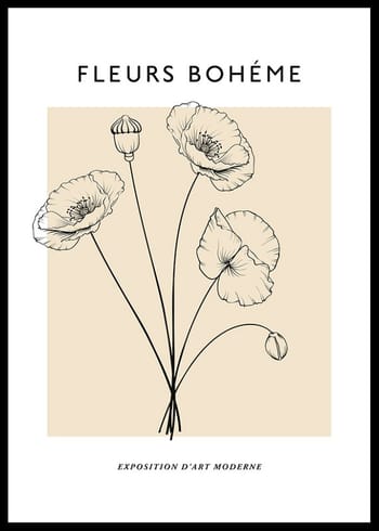Poster Fleurs Boheme