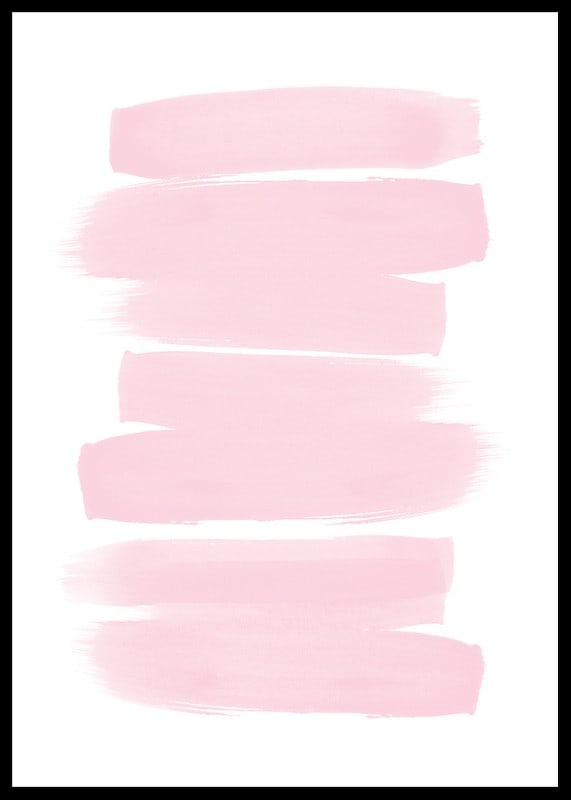 Abstract brush strokes in light pink against white background-12