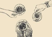 Vintage Coffee Drawing-3