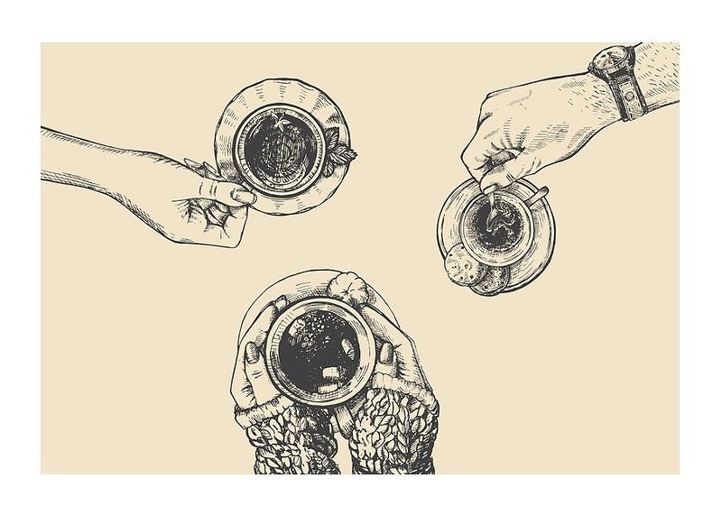 Vintage Coffee Drawing-12