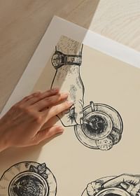 Vintage Coffee Drawing-5