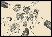 Vintage Drinks Drawing-2