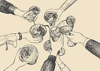 Vintage Drinks Drawing-3